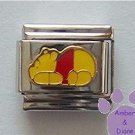 Winnie the Pooh Laying Down Italian Charm, Pooh Bear