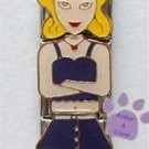 Little Girl Triple Link Italian Charm - heart necklace