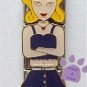 Little Girl Triple Link Italian Charm - heart necklace