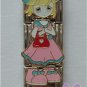 Little Girl Triple Link Italian Charm - pink dress and red purse