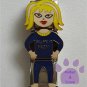 Triple Link SUPER MOM Italian Charm in a blue jogging suit