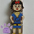 Triple Link Tennis Player Italian Charm with her racket