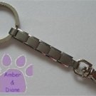 Italian Charm Key Chain ring and hook -Shiny Edge - Matte Center
