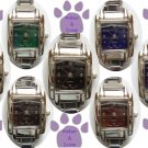Color Changing Mood Italian Charm Watch SQUARE Silvertone