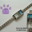 PHOTO BOX Silvertone Italian Charm Watch **add your own photo**