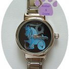 Zodiac Silvertone Italian Charm Watch CAPRICORN Dec 22 to Jan 19