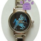 Zodiac Silvertone Italian Charm Watch SAGITTARIUS Nov 22-Dec 21