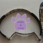 Fuschia Rubber Italian Charm Starter Bracelet that Snaps Open