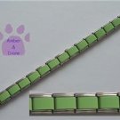 Italian Charm Starter Bracelet in LIGHT GREEN
