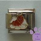 Angel Dog Italian Charm Angel Puppy on a Cloud