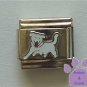 White Dog Italian Charm Puppy Running