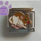 Gerbil Italian Charm Cute Pet Brown and White Gerbil