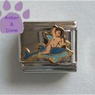 Boy Riding a Dolphin Italian Charm