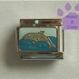 Jumping Dolphin Italian Charm blue sky and ocean