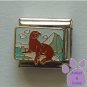 Seal on an Ice Flow Italian Charm with a Scenic background