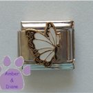 April BUTTERFLY Birthstone with white-diamond color wings
