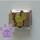 August BUTTERFLY Birthstone with green-peridot color wings