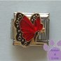 July BUTTERFLY Birthstone with red-ruby colored wings