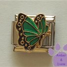 May BUTTERFLY Birthstone with green-emerald colored wings