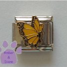 November BUTTERFLY Birthstone with golden-topaz color wings