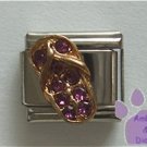 Flip Flop Crystal Birthstone Italian Charm Amethyst-Purple  February