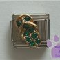 Flip Flop Crystal Birthstone Italian Charm Emerald-Green for May