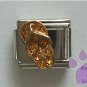 Flip Flop Crystal Birthstone Italian Charm Topaz-Yellow for November