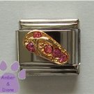 Flip Flop Tourmaline Crystal Birthstone Italian Charm October