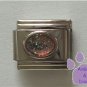 Glitter Oval Birthstone Italian Charm Opal-Pink for October