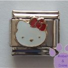 Hello Kitty Italian Charm White Kitten with Red Bow