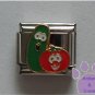 Larry and Bob of Veggie Tales Italian Charm cucumber and tomato