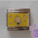 Baby Love Italian Charm baby surrounded by hearts