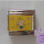 Baby Love Italian Charm baby surrounded by hearts