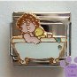 Bath Time for Baby Italian Charm Very Cute Baby in Tub
