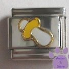 White and Yellow Baby Soother Italian Charm Pacifier