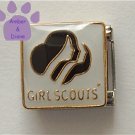 Girl Scout Symbol Italian Charm in black and white