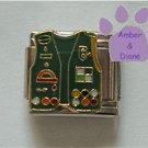 Girl Scout Uniform Italian Charm Vest with Badges