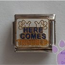 HERE COMES TROUBLE Italian Charm 2 spooky hands