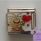Loving Child Italian Charm small child holding heart on a stick