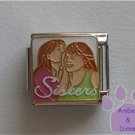 Sisters Sharing Secrets Italian Charm Whispering Together