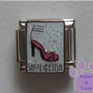 SHOE FETISH Italian Charm on white glitter