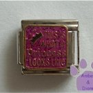 THIS IS What a Princess LOOKS Like Italian Charm violet glitter