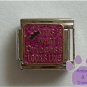 THIS IS What a Princess LOOKS Like Italian Charm violet glitter