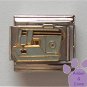 Gray Sewing Machine Italian Charm