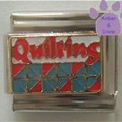 QUILTING Italian Charm with Colorful Quilt for Quilter