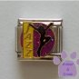 JAZZ Dancer Italian Charm Silhouette on Purple Glitter