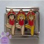Little Girls Chorus Line Dancing Italian Charm Dance Recital