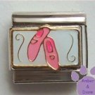 Pink Ballet Dance Slippers Italian Charm - Dancer, Dancing