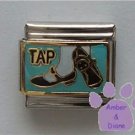 TAP Italian Charm with Tap Shoes Posed to Dance