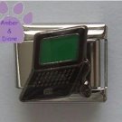 Laptop Computer Italian Charm with Mouse and green screen